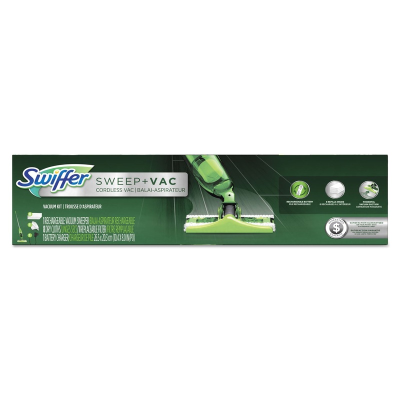 Sweep + Vac Starter Kit With 8 Dry Cloths, 2 Kits/carton