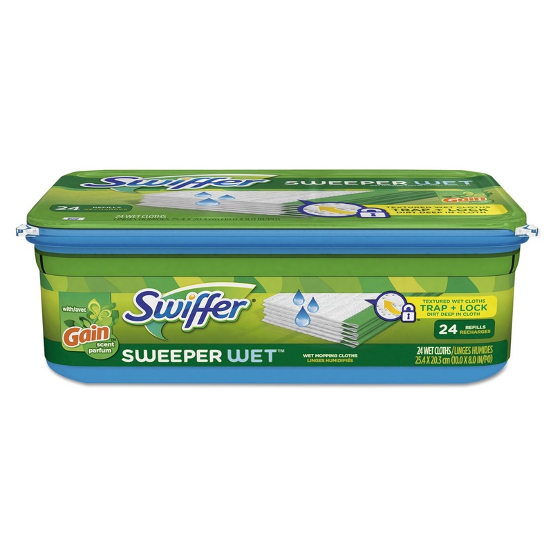 Wet Refill Cloths, Gain Original Scent, White, 8 X 10, 24/pack, 6 Pack/carton