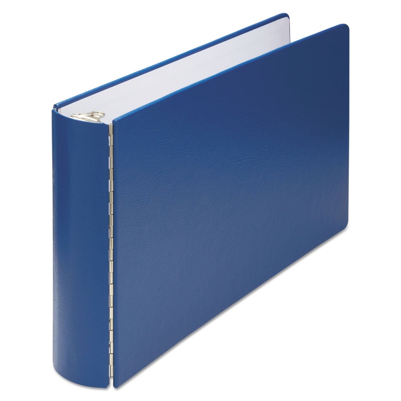 CASEBOUND ROUND RING BINDER, 3 RINGS, 2″ CAPACITY, 11 X 17, BLUE