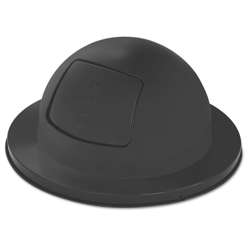 STEEL DOME DRUM TOP, 20 DIA X 10H, BLACK