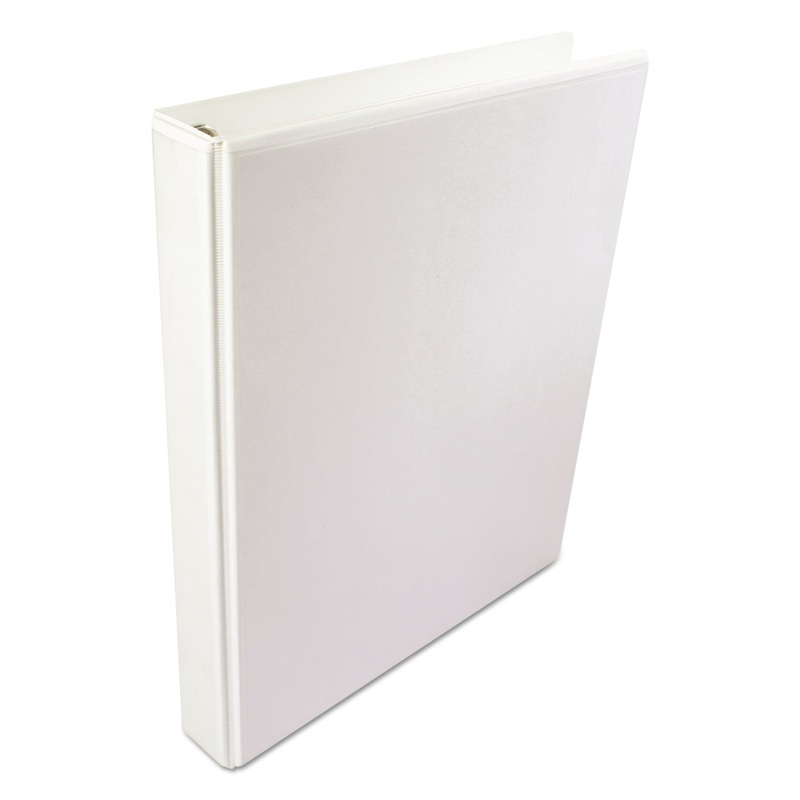 A4 INTERNATIONAL ROUND RING VIEW BINDER, 4 RINGS, 3″ CAPACITY, 11.63 X 8.13, WHITE