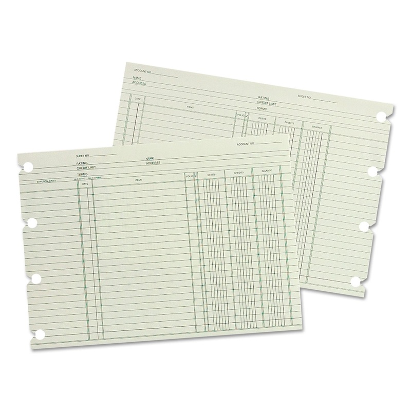 Accounting, 9-1/4 X 11-7/8, 100 Loose Sheets/pack