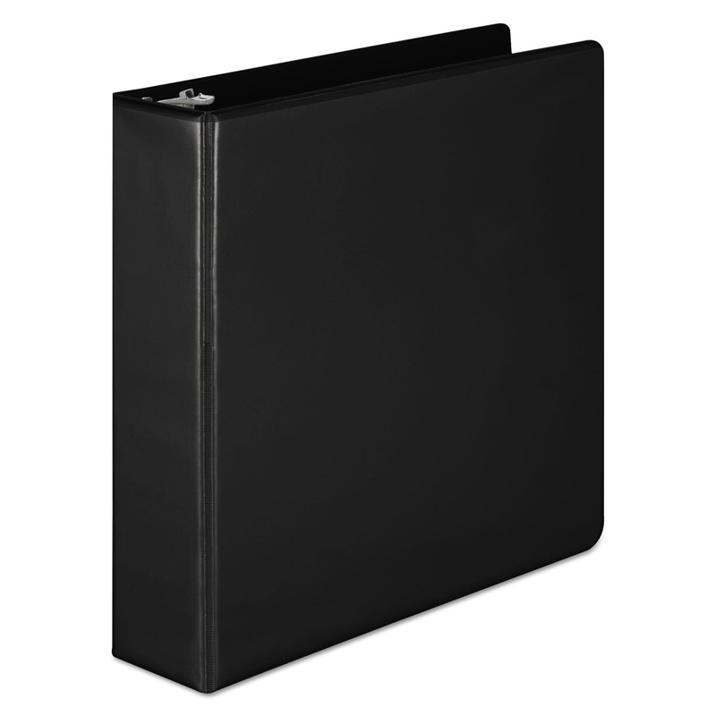 BASIC D-RING VIEW BINDER, 3 RINGS, 2″ CAPACITY, 11 X 8.5, BLACK