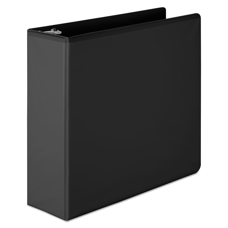 BASIC D-RING VIEW BINDER, 3 RINGS, 3″ CAPACITY, 11 X 8.5, BLACK