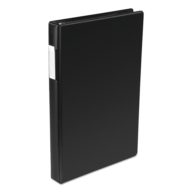 LEGAL SIZE VINYL ROUND RING BINDER, 4 RINGS, 1″ CAPACITY, 14 X 8.5, BLACK