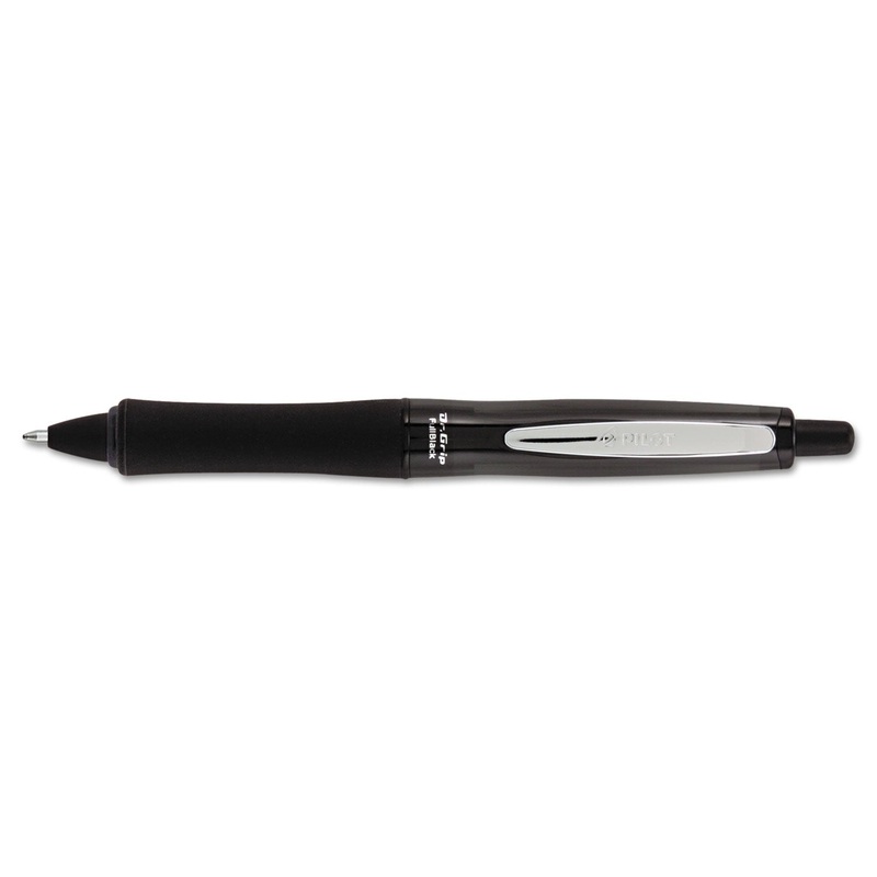 DR. GRIP FULLBLACK RETRACTABLE BALLPOINT PEN, 1MM, BLACK INK/BARREL