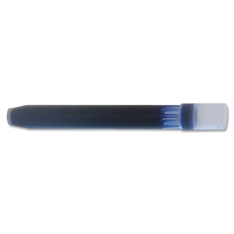 PLUMIX FOUNTAIN PEN REFILL CARTRIDGE, PERMANENT BLACK INK, 12/BOX