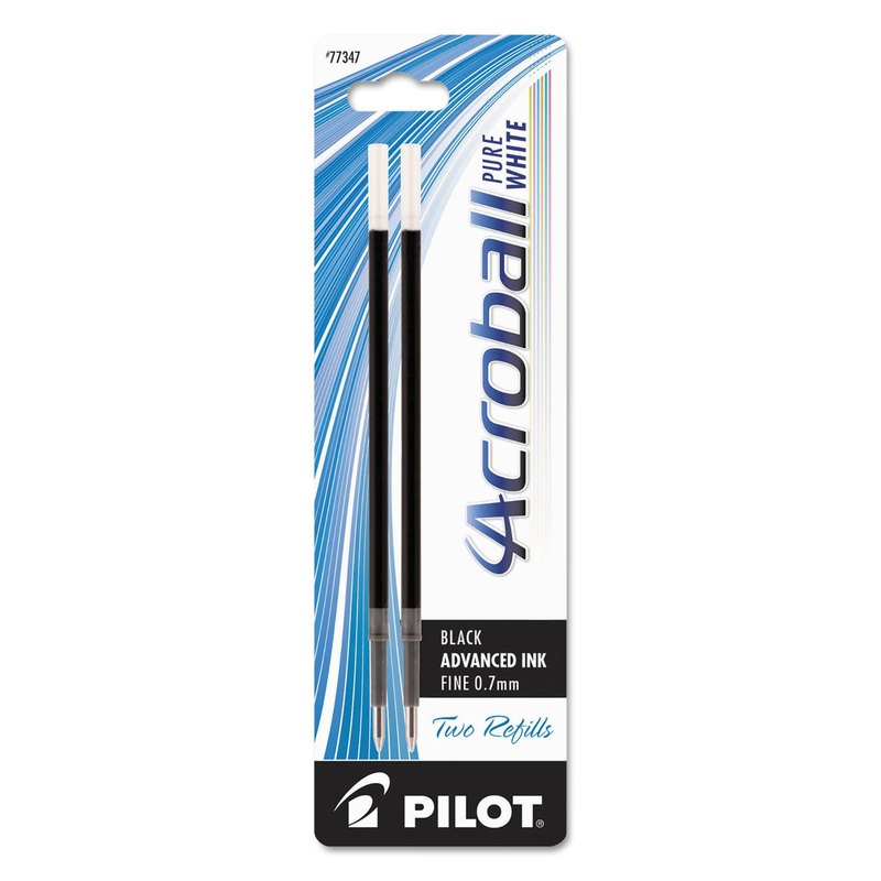 REFILL FOR ACROBALL PUREWHITE, ACROBALL COLORS AND ACROBALL PRO PENS, FINE POINT, BLACK INK, 2/PACK