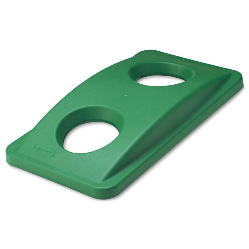 SLIM JIM BOTTLE AND CAN RECYCLING TOP, 20.38W X 11.38D X 2.75H, GREEN