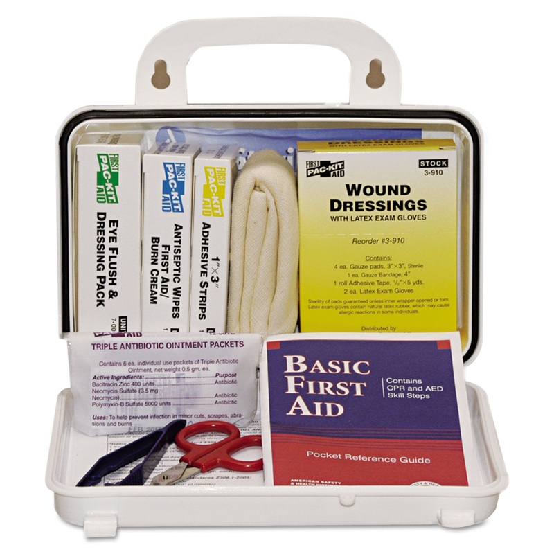 Ansi Plus #10 Weatherproof First Aid Kit, 76-Pieces, Plastic Case