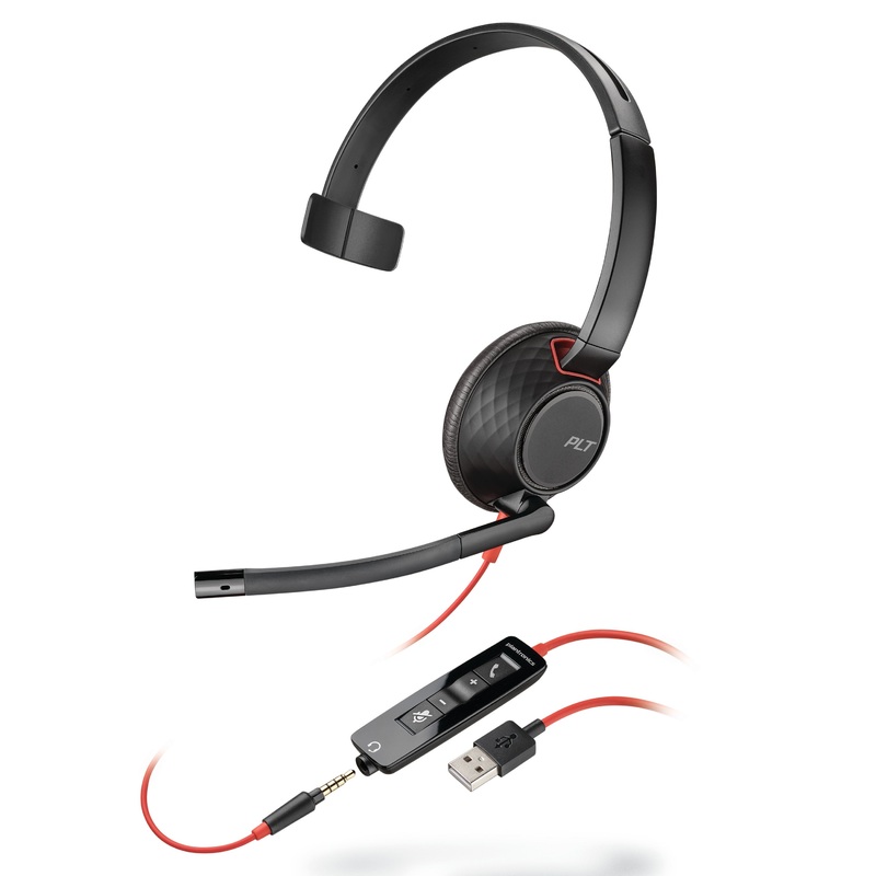 BLACKWIRE 5210, MONAURAL, OVER THE HEAD HEADSET