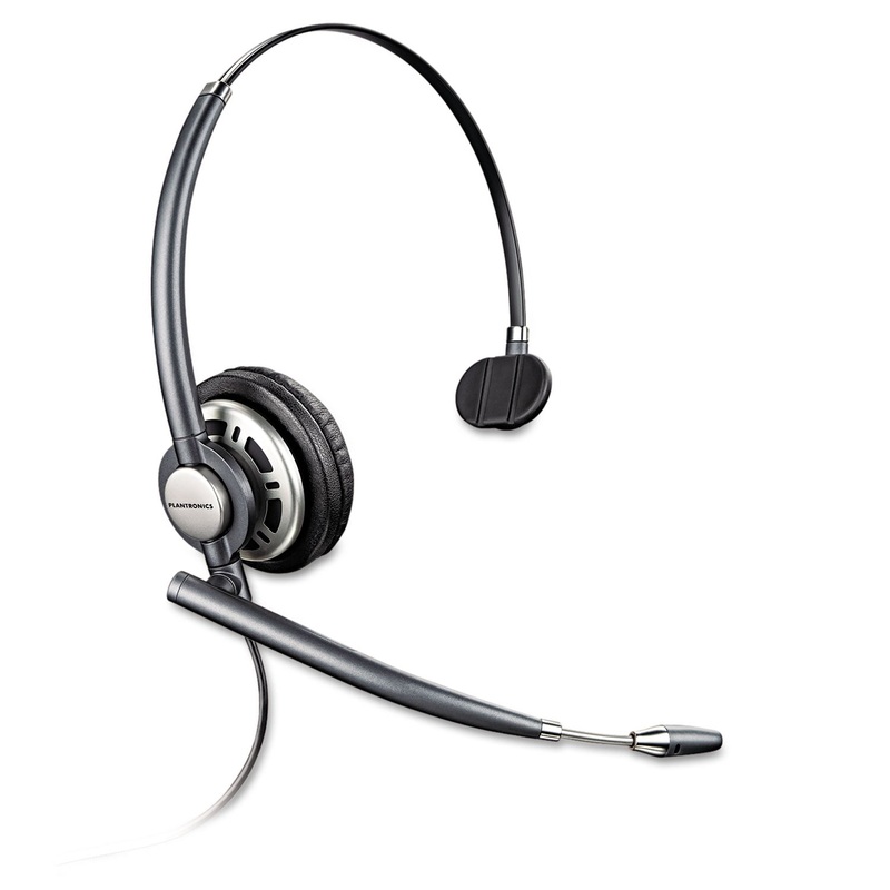 Encorepro Premium Monaural Over-The-Head Headset W/noise Canceling Microphone