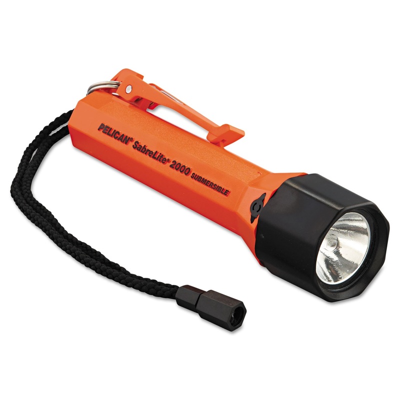 SABRELITE 2000 FLASHLIGHT, 3 C BATTERIES (SOLD SEPARATELY), ORANGE