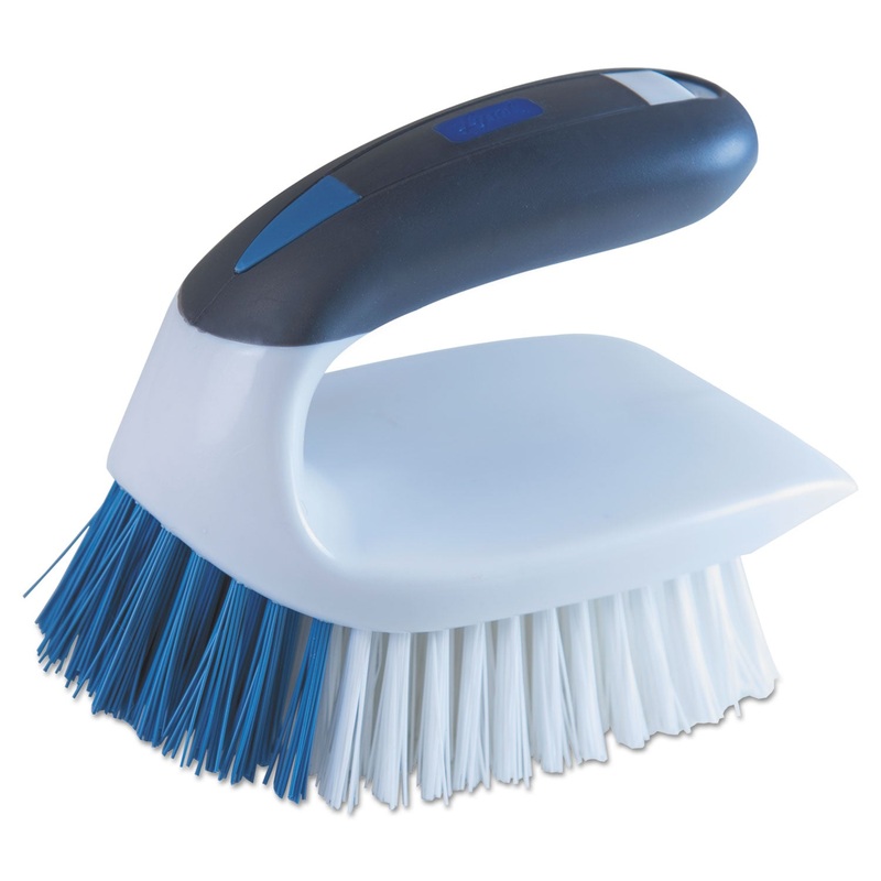 2-In-1 Iron Handle Brush, 2″ Bristles, 3″ Handle, White