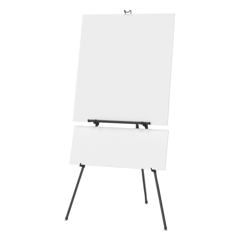 Aluminum Heavy-Duty Display Easel, 38″ To 66″ High, Aluminum, Black