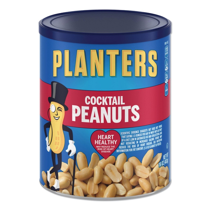 COCKTAIL PEANUTS, 16 OZ CAN