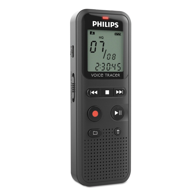 Digital Voice Tracer 1150 Recorder, 4gb, Black
