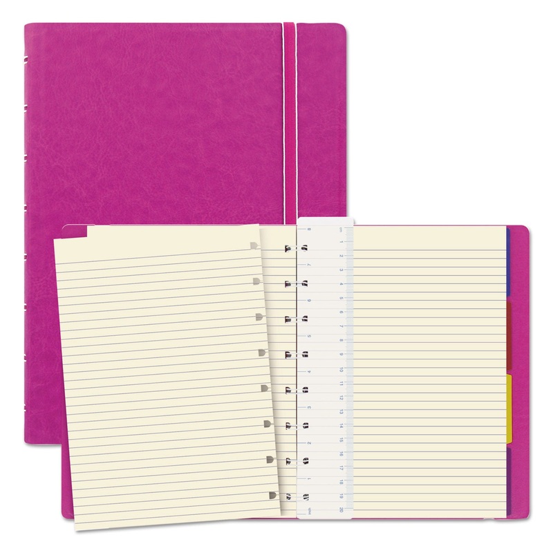 NOTEBOOK, 1 SUBJECT, MEDIUM/COLLEGE RULE, FUCHSIA COVER, 8.25 X 5.81, 112 SHEETS
