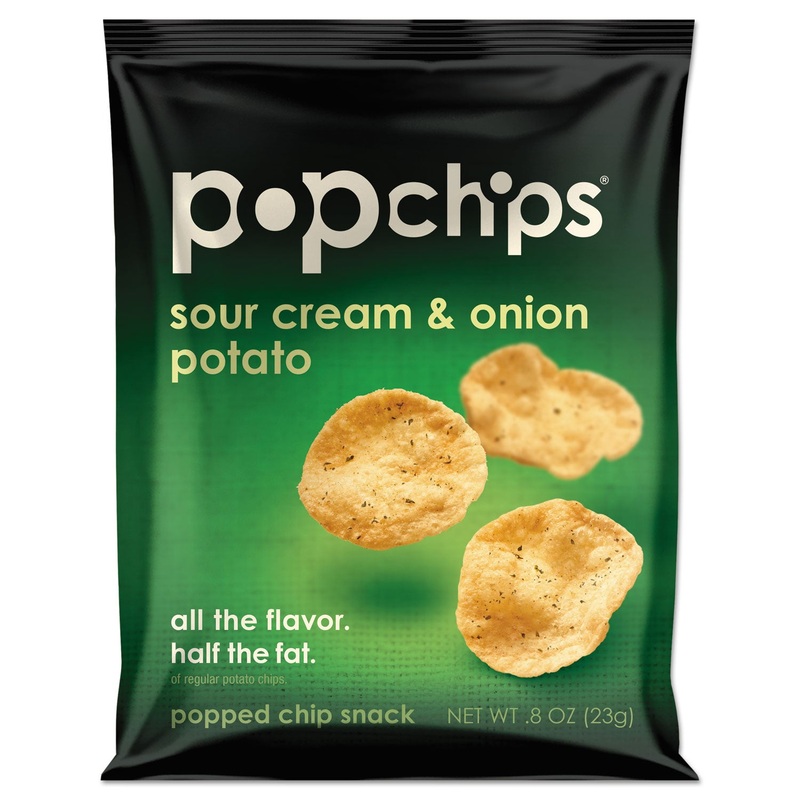Potato Chips, Sour Cream & Onion Flavor, .8 Oz Bag, 24/carton