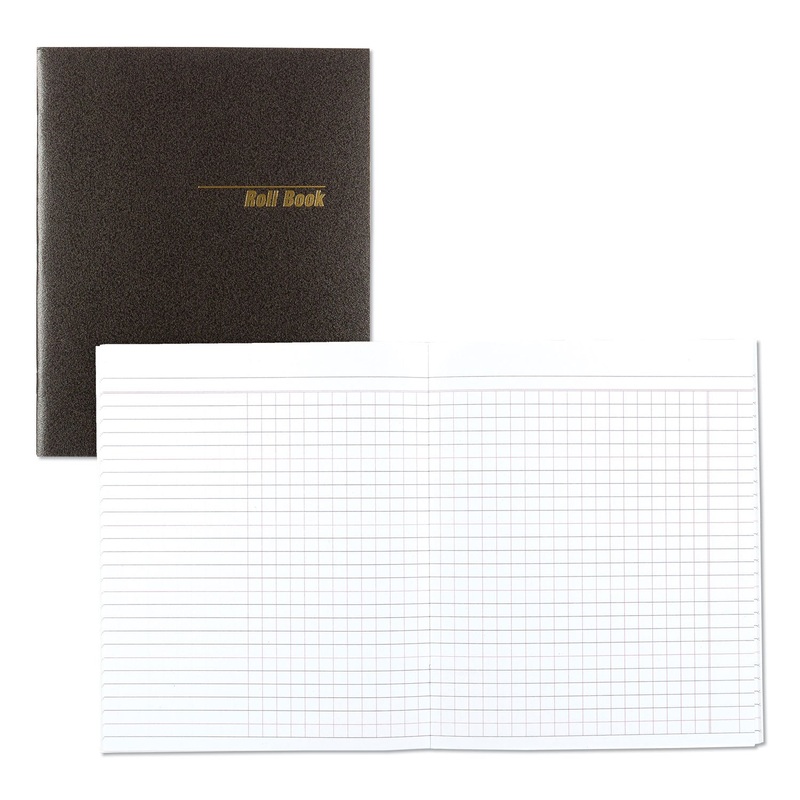 Roll Call Book, 9-1/2 X 7-7/8, Black, 48 Pages