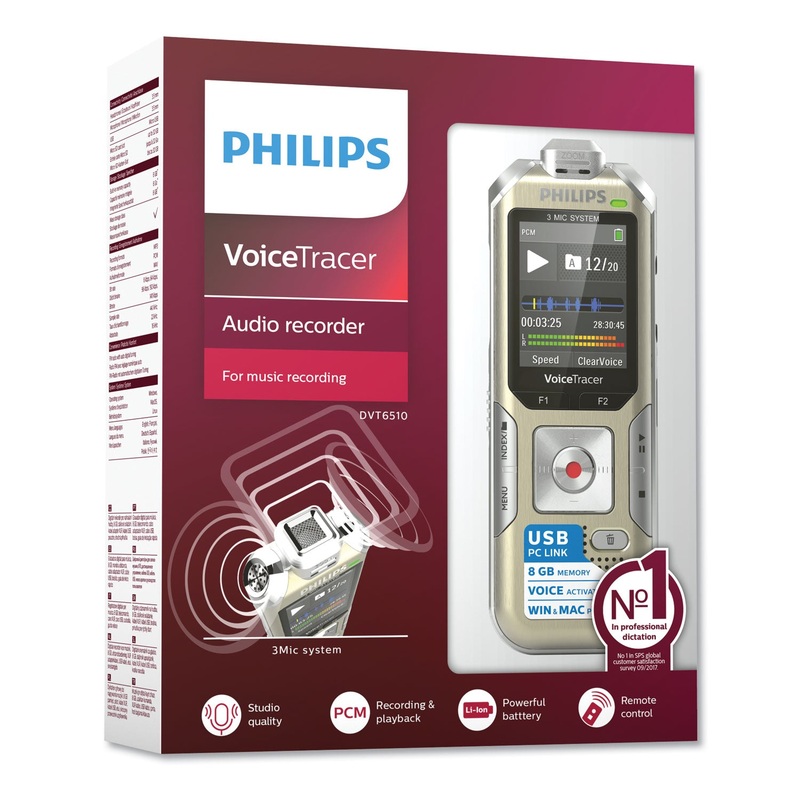 VOICE TRACER 6500 DIGITAL RECORDER, 8 GB