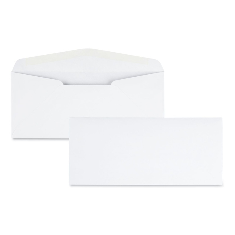 LASER & INKJET WHITE BUSINESS ENVELOPE, #10, BANKERS FLAP, GUMMED CLOSURE, 4.13 X 9.5, WHITE, 500/BOX