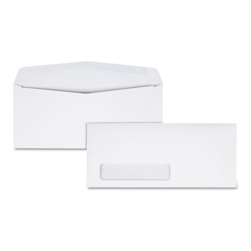 LASER & INKJET WHITE BUSINESS ENVELOPE, #10, COMMERCIAL FLAP, GUMMED CLOSURE, 4.13 X 9.5, WHITE, 500/BOX