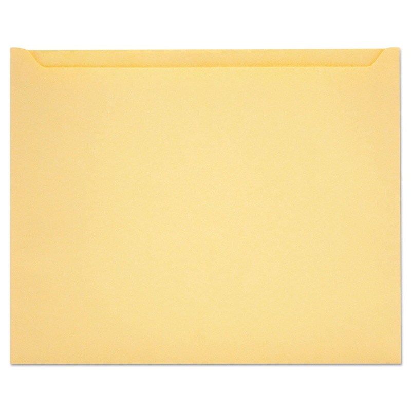 PAPER FILE JACKETS, LETTER SIZE, BUFF, 100/BOX