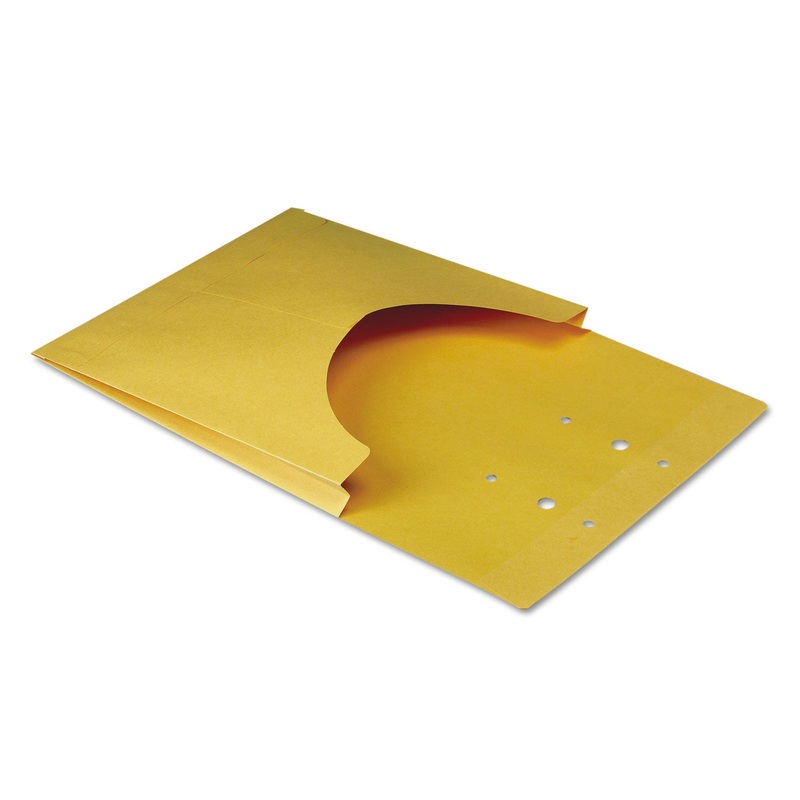CLASSIFICATION POCKETS, 1″ EXPANSION, LETTER SIZE, KRAFT, 100/BOX