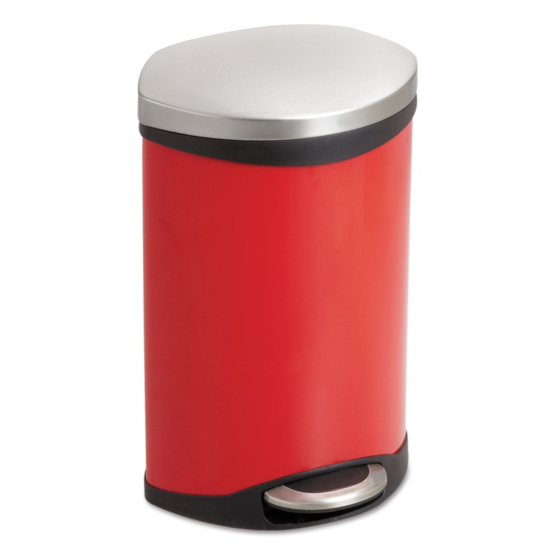 STEP-ON MEDICAL RECEPTACLE, 3 GAL, RED