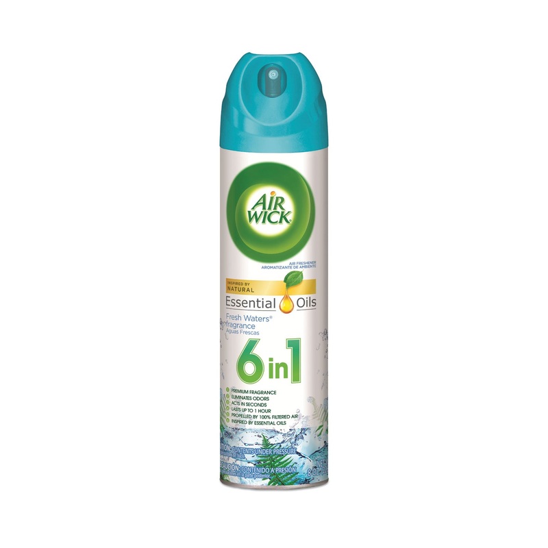 AEROSOL AIR FRESHENER, FRESH WATERS, 8 OZ CAN