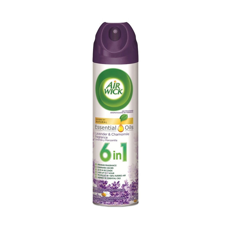 AEROSOL AIR FRESHENER, LAVENDER & CHAMOMILE, 8 OZ CAN