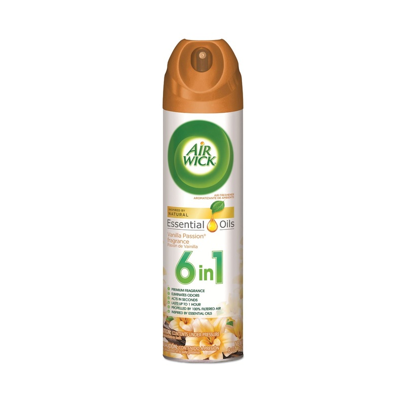AEROSOL AIR FRESHENER, VANILLA INDULGENCE, 8 OZ AEROSOL, 12/CARTON
