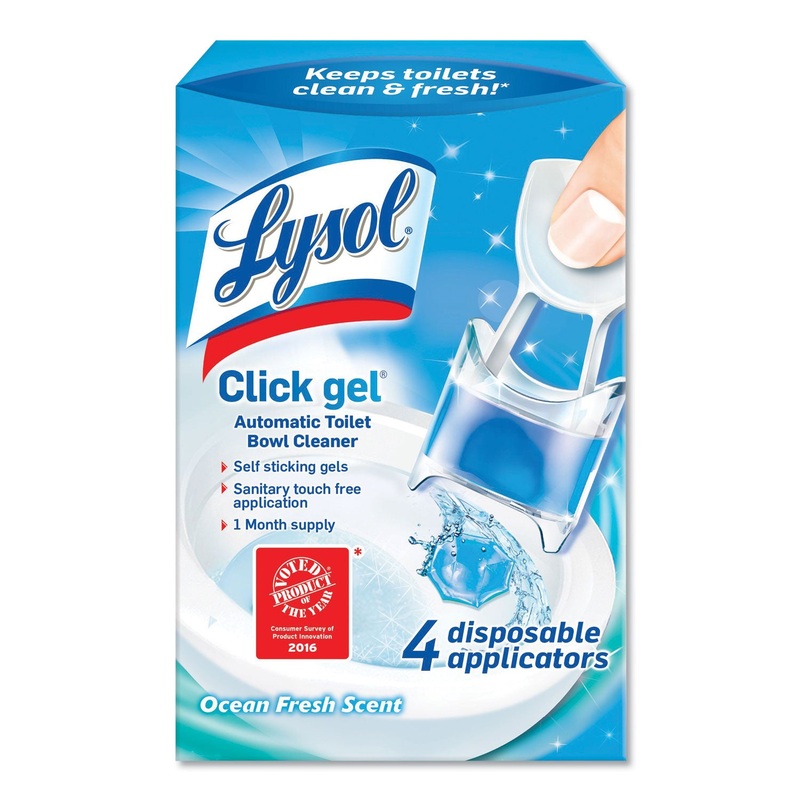 CLICK GEL AUTOMATIC TOILET BOWL CLEANER, OCEAN FRESH, 0.68 OZ, 4/BOX, 5 BOXES/CARTON
