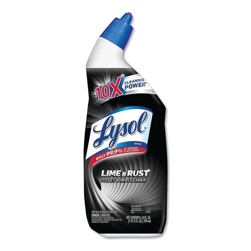 DISINFECTANT TOILET BOWL CLEANER W/LIME/RUST REMOVER, WINTERGREEN, 24OZ, 9/CT