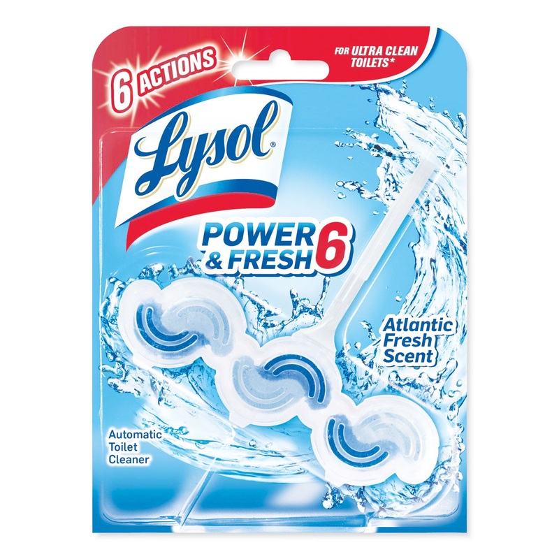 Power & Fresh 6 Automatic Toilet Bowl Cleaner, Atlantic Fresh, 1.37 Oz Clip-On