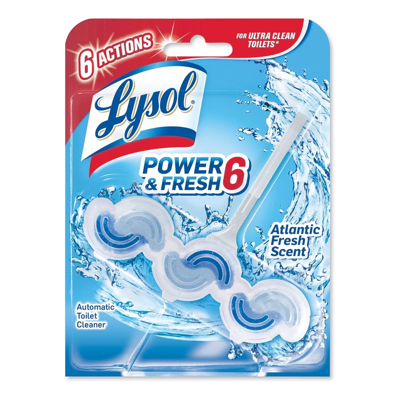 Power & Fresh 6 Automatic Toilet Bowl Cleaner, Atlantic Fresh, 1.37oz, 6/carton