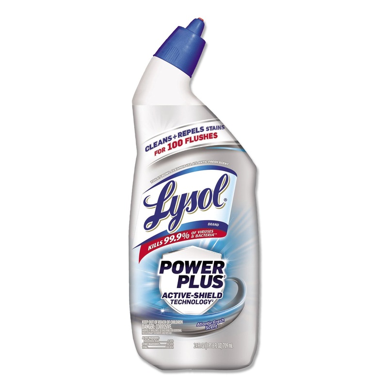 POWER PLUS TOILET BOWL CLEANER, ATLANTIC FRESH, 24 OZ