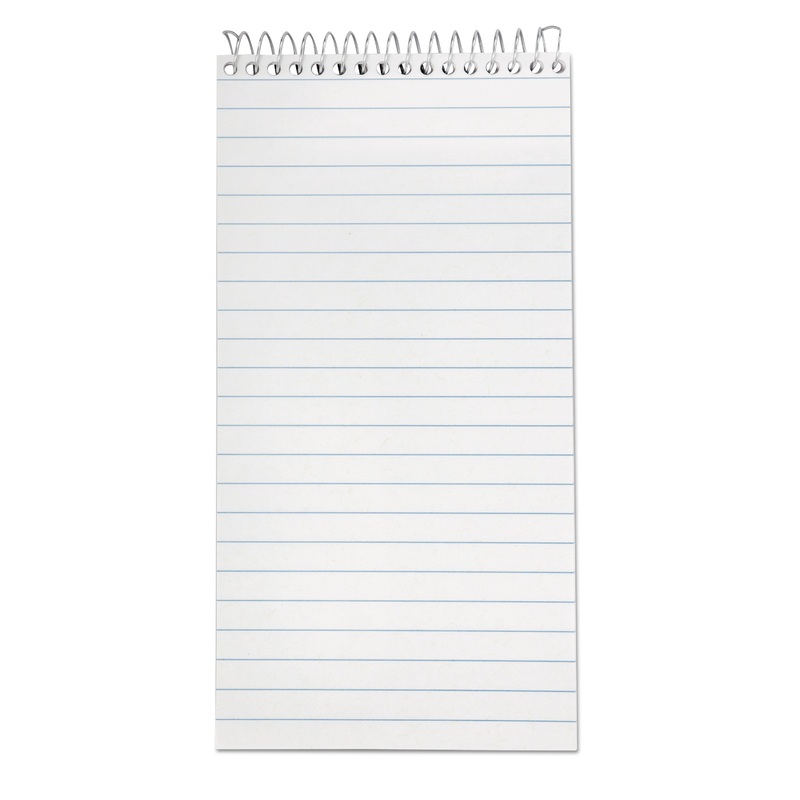 EARTHWISE BY OXFORD REPORTER’S NOTEBOOK, GREGG RULE, 4 X 8, WHITE, 70 SHEETS