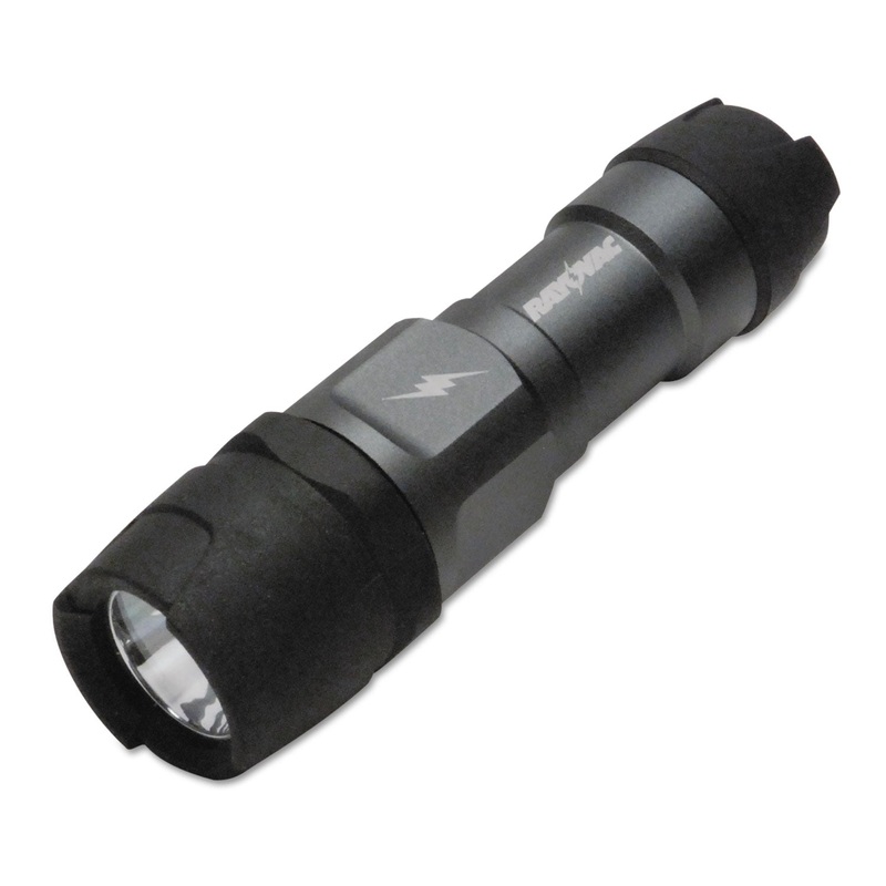 VIRTUALLY INDESTRUCTIBLE LED FLASHLIGHT, 3 AAA BATTERIES (INCLUDED), BLACK