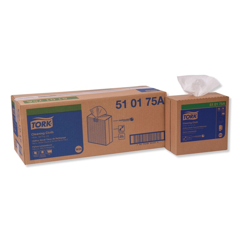 CLEANING CLOTH, 8.5 X 16.1, WHITE, 500/BOX, 5 BOXES/CARTON