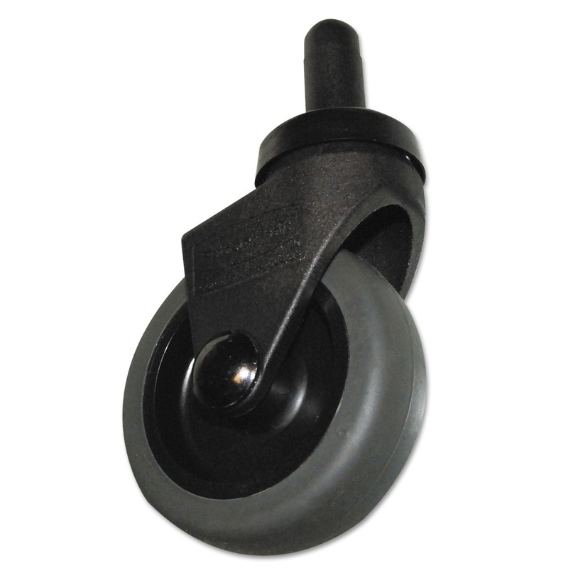 Executive Quiet Caster For Wavebrake Mopping Systems, Dark Gray, 3″ Caster