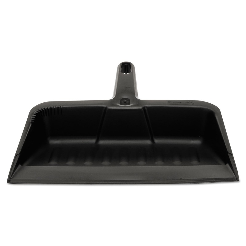 Heavy-Duty Dustpan, 8 1/4″ W, Polypropylene, Charcoal