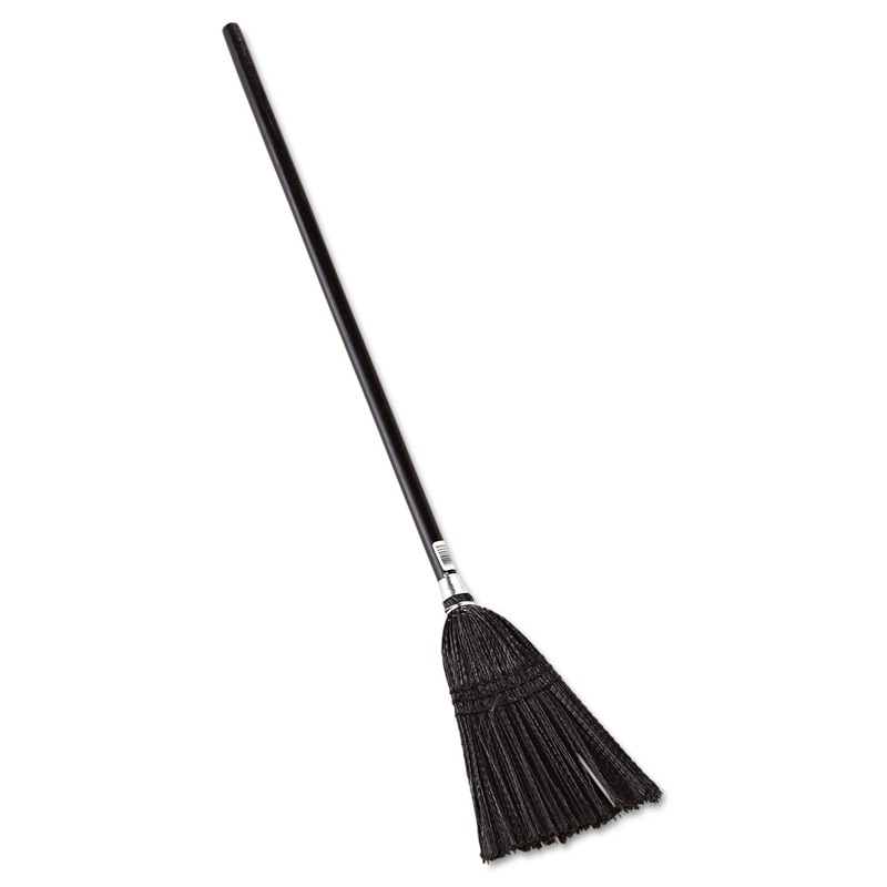 Lobby Pro Synthetic-Fill Broom, 37 1/2″ Height, Black