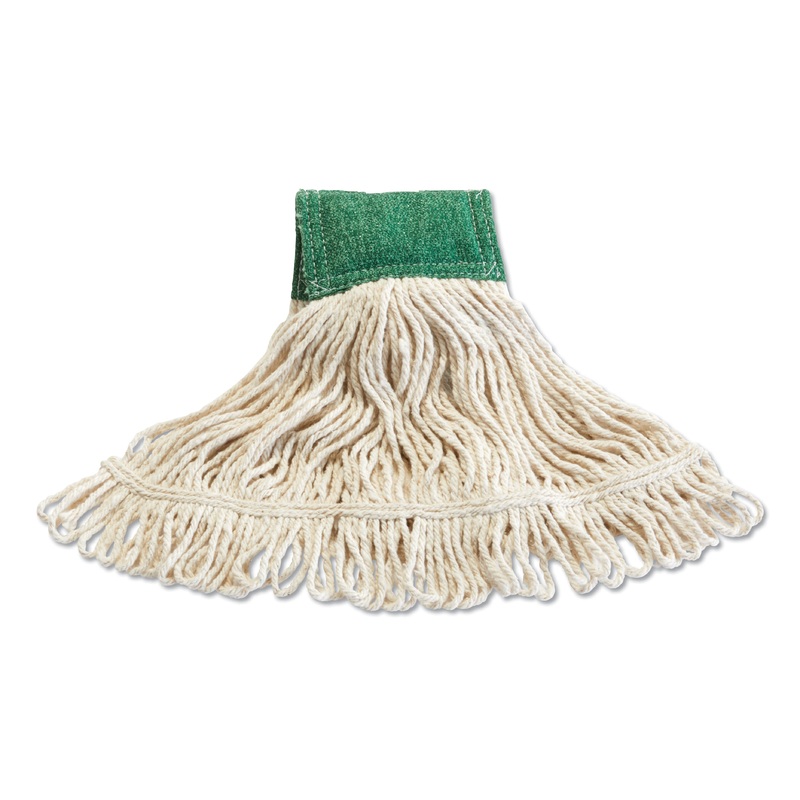 SCRUBBING WET MOP, COTTON/SYNTHETIC BLEND, 15.75″ X 6″, WHITE