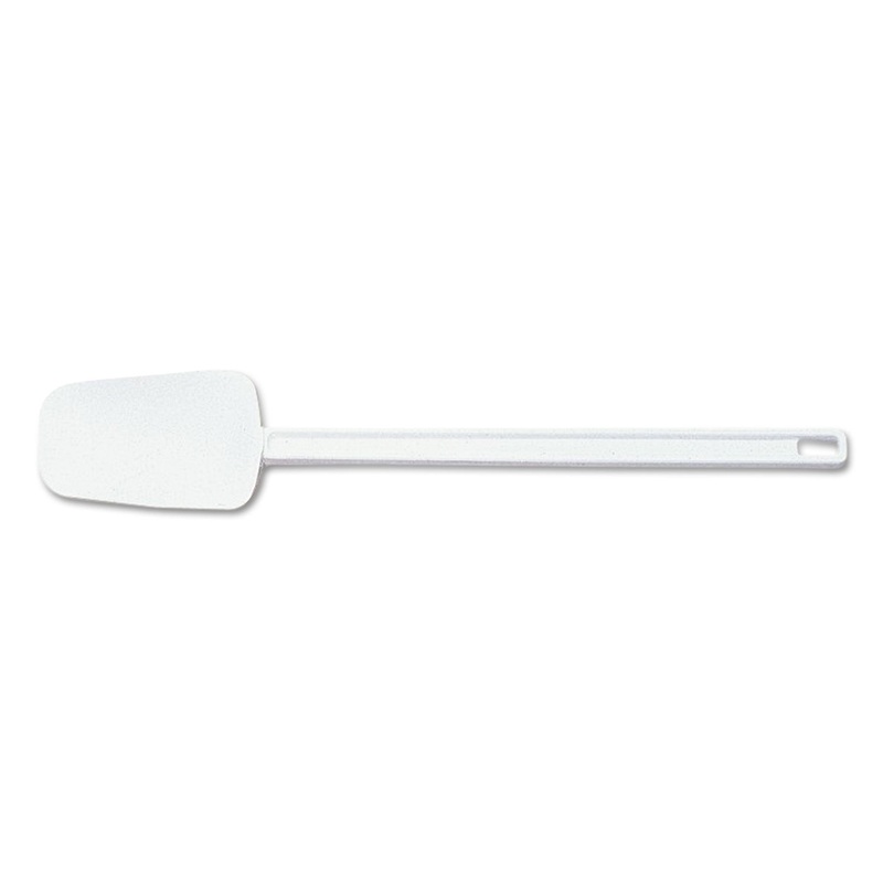 Spoon-Shaped Spatula, 16 1/2 In, White