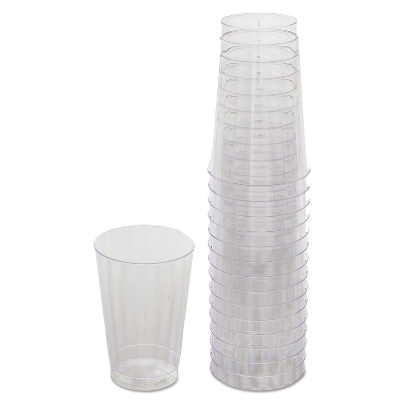 Classicware Tumblers, 12 Oz, Plastic, Clear, 16/bag