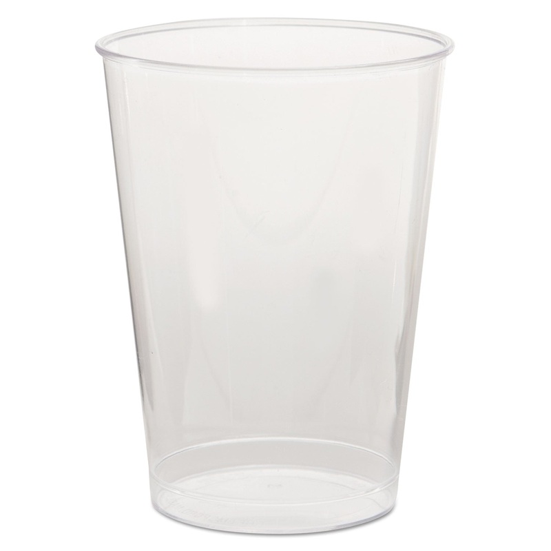 Comet Plastic Tumbler, 7 Oz., Clear, Tall, 25/pack