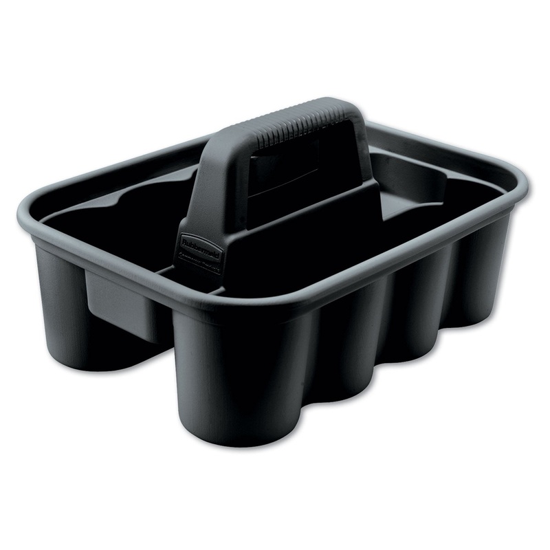DELUXE CARRY CADDY, 8-COMPARTMENT, 15W X 7.4H, BLACK
