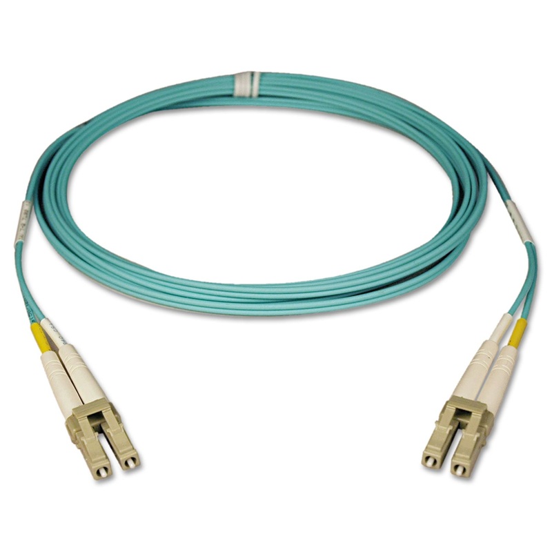 DUPLEX MULTIMODE 50/125 OM3 LSZH FIBER PATCH CABLE (LC/LC), 10GB, 3 FT., AQUA